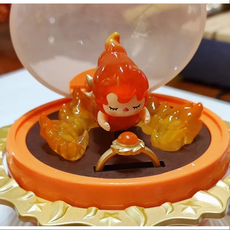 Caja de anillos romántica PUCKY Pop Mart Serie 3 Corazón ardiente Pucky