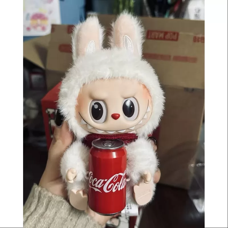 Colgante de cara de vinilo de la serie Coca Cola de Labubu The Monsters Happy Factor Colgante de cara de vinilo de la serie Coca Cola de Labubu The Monsters Happy Factor