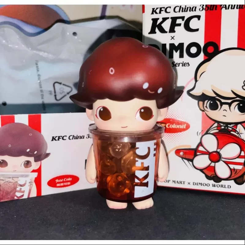 DIMOO Pop Mart DIMOO KFC China 35.º aniversario Serie BUCKET Solo Cola