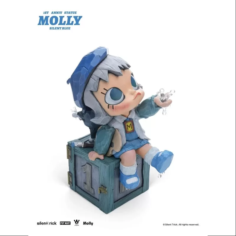 Estatua del 1.er aniversario de Molly x Silent Trick, Silent Blue, edición limitada de 2024 Estatua del 1.er aniversario de Molly x Silent Trick, Silent Blue, edición limitada de 2024