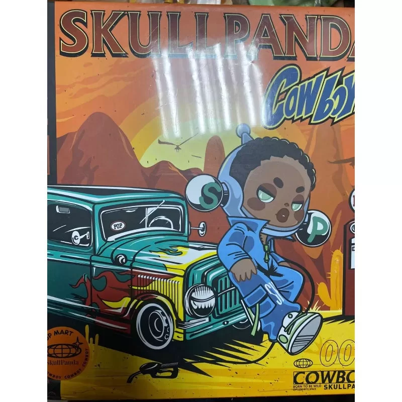 Figura de edición limitada de Skullpanda OOTD Cowboy Figura de edición limitada de Skullpanda OOTD Cowboy