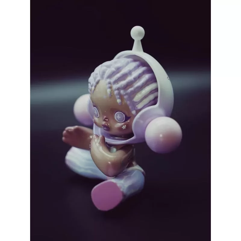 Figura de fantasía de Skullpanda Baby Purple Limited Figura de fantasía de Skullpanda Baby Purple Limited