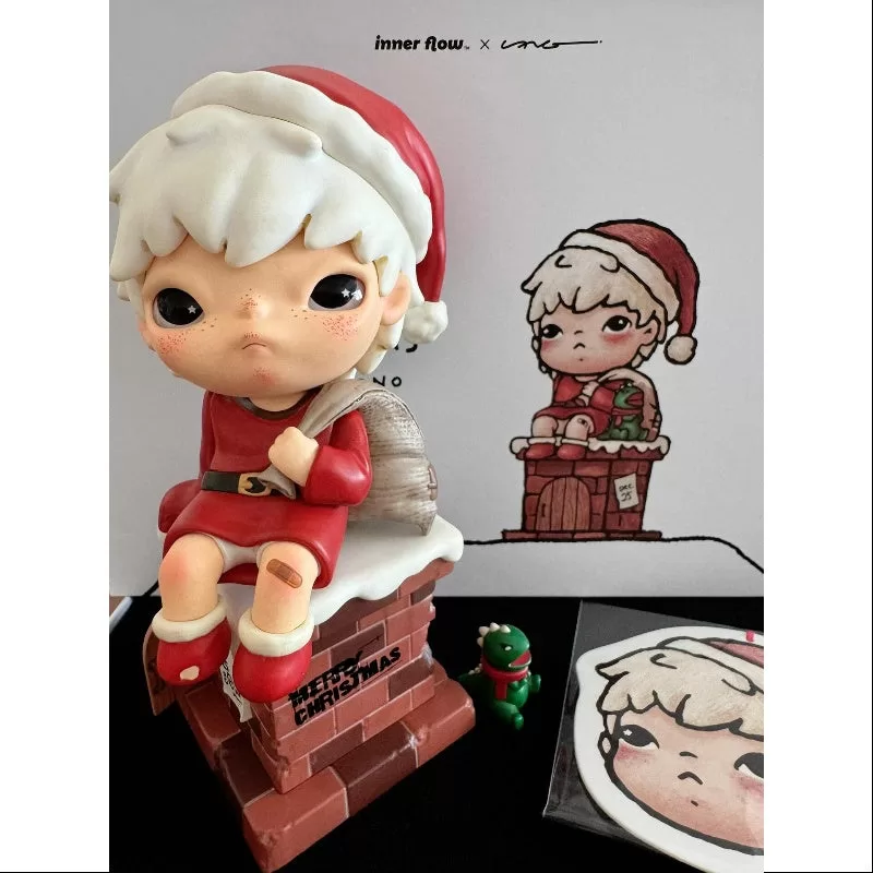 Figura de juguete artístico de Hirono Feliz Navidad Sr. Hirono 2023 LIMITADA