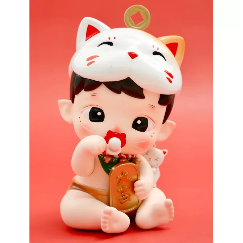 Figura de juguete de arte Hacipupu Lucky Cat, edición especial, edición limitada de 2023 Figura de juguete de arte Hacipupu Lucky Cat, edición especial, edición limitada de 2023