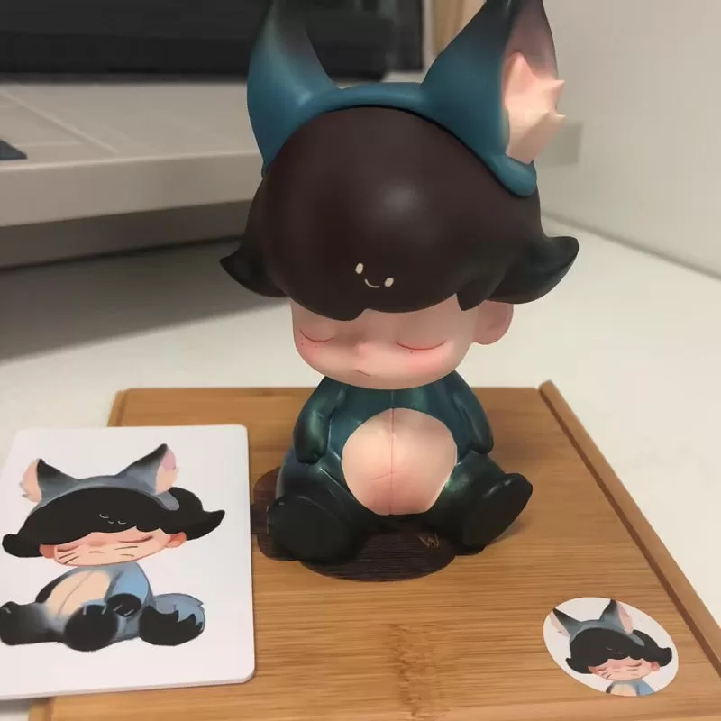 Figura limitada de cachorro de lobo DIMOO