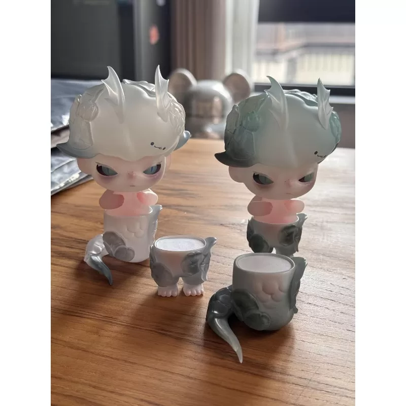 Figura limitada de los gemelos DIMOO Liu y Cui Figura limitada de los gemelos DIMOO Liu y Cui