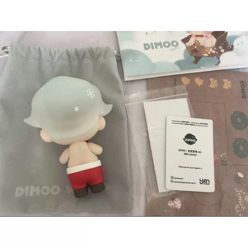 Figura limitada de trineo de cartón DIMOO Figura limitada de trineo de cartón DIMOO