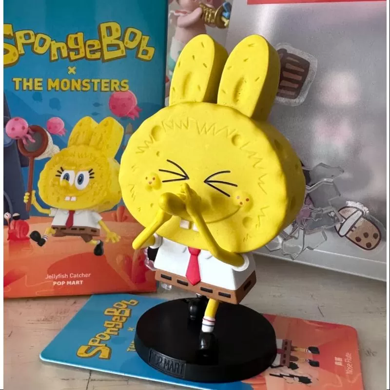 Flauta nasal Labubu The Monsters x Bob Esponja
