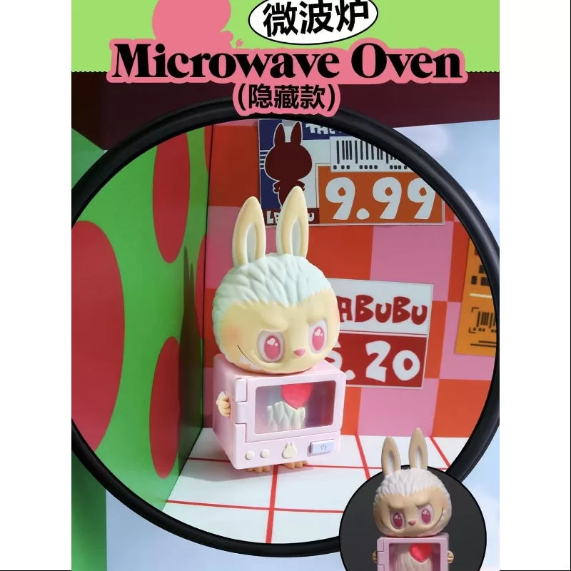 Horno de microondas secreto de la serie Labubu The Monsters Wacky Mart (1/144)
