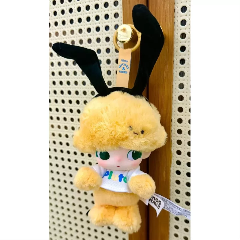 Juego completo de llaveros de peluche de vinilo DIMOO x Disney Series abierto Juego completo de llaveros de peluche de vinilo DIMOO x Disney Series abierto