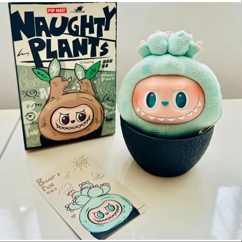 Labubu LOS MONSTRUOS PLANTAS TRAVIESAS Serie de caras de vinilo Pata de oso