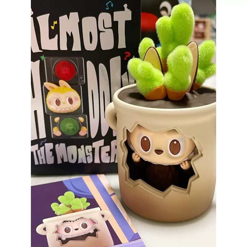 Labubu Los Monstruos Casi Ocultos Serie Maceta de Flores