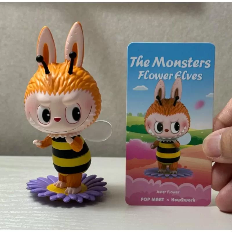 Labubu Los Monstruos Elfos de las Flores Serie Flor Aster