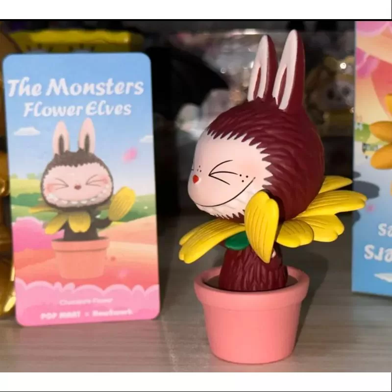 Labubu Los Monstruos Elfos de las Flores Serie Flor de Chocolate