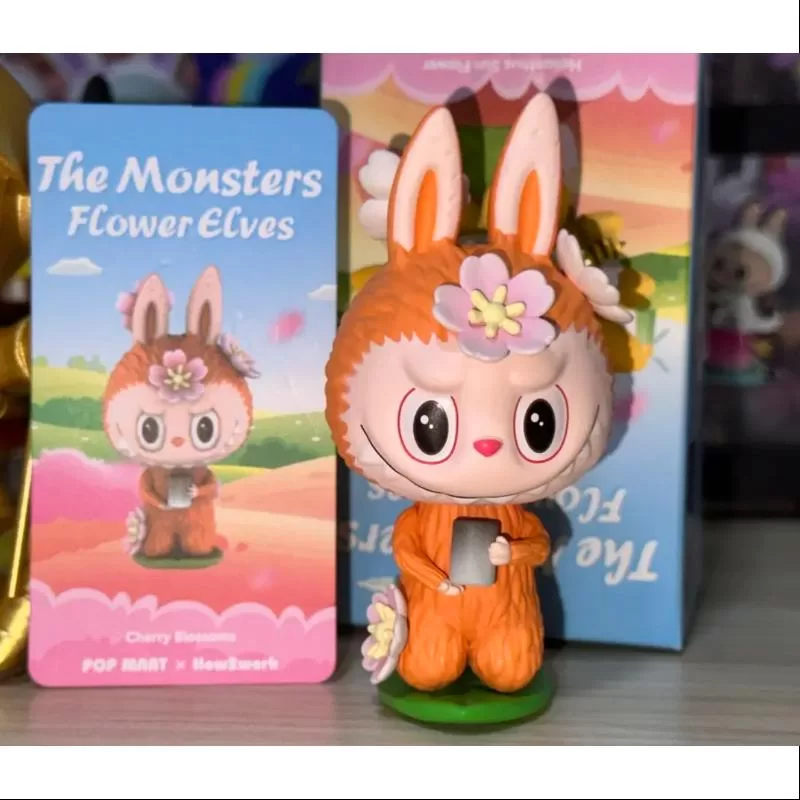 Labubu Los Monstruos Elfos de las Flores Serie Flores de Cerezo