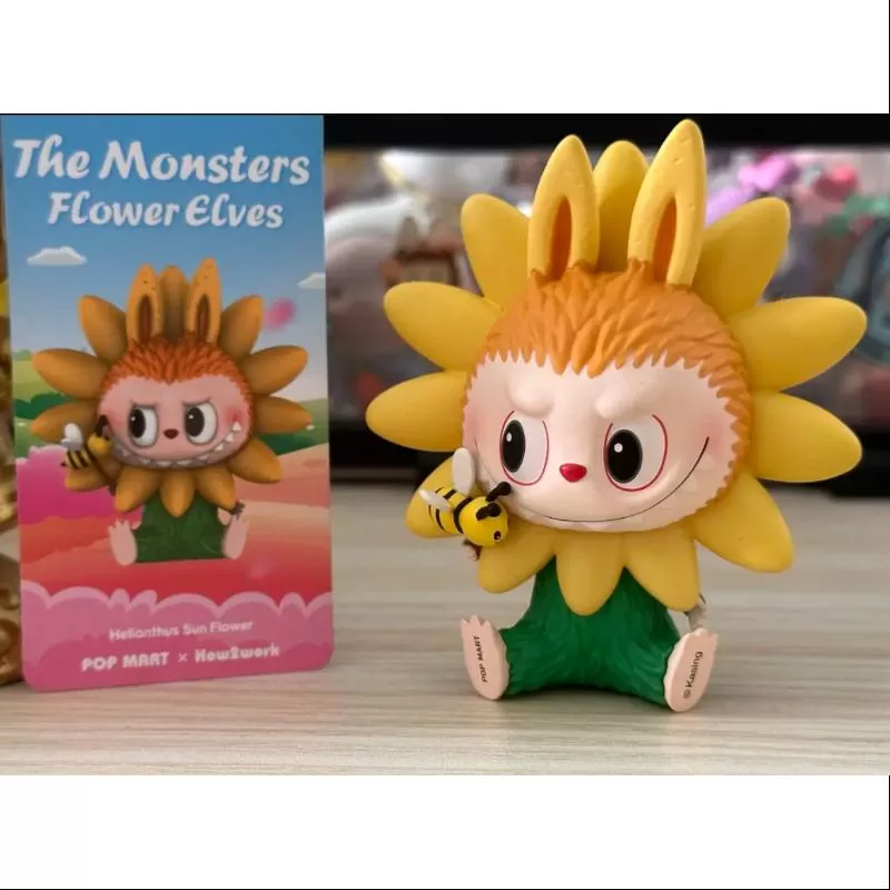Labubu Los Monstruos Elfos de las Flores Serie Helianthus Girasol