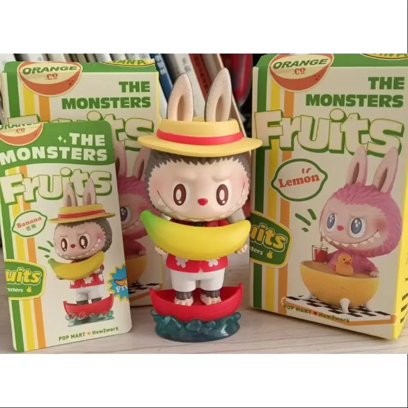 Labubu Los Monstruos Serie Frutas Plátano Labubu Los Monstruos Serie Frutas Plátano