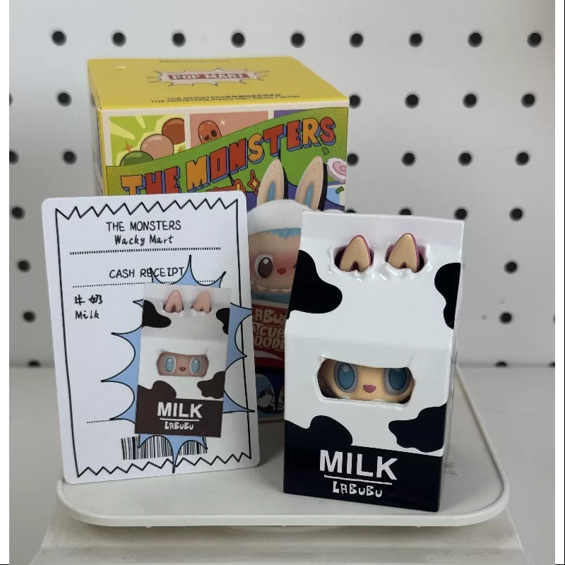 Labubu Los Monstruos Wacky Mart Serie Leche