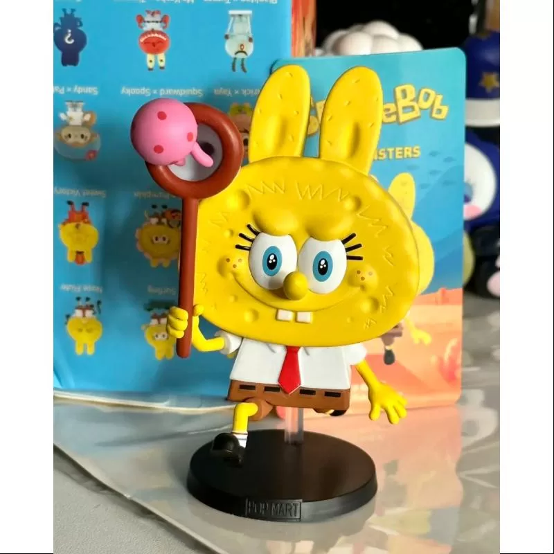 Labubu Los Monstruos x Bob Esponja Serie Atrapa Medusas