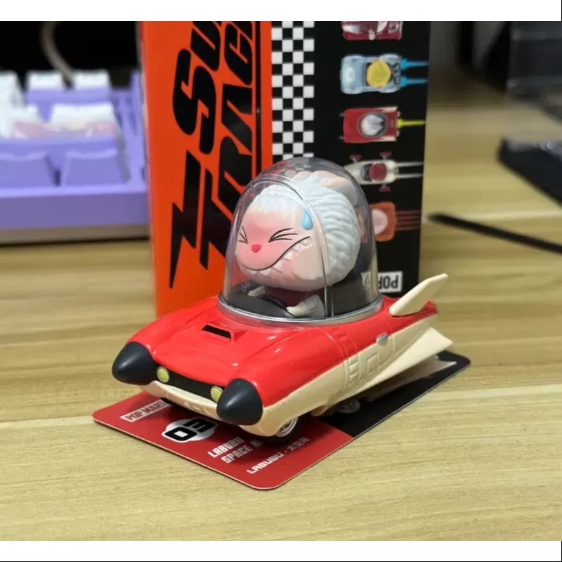 Labubu Pop Mart PopCar Super Track Series Labubu COCHE DE LA ERA ESPACIAL