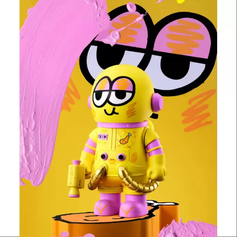 MEGA SPACE MOLLY 400% Jon Burgerman Serie Cadetes Espaciales CHIK 2025 Edición Limitada