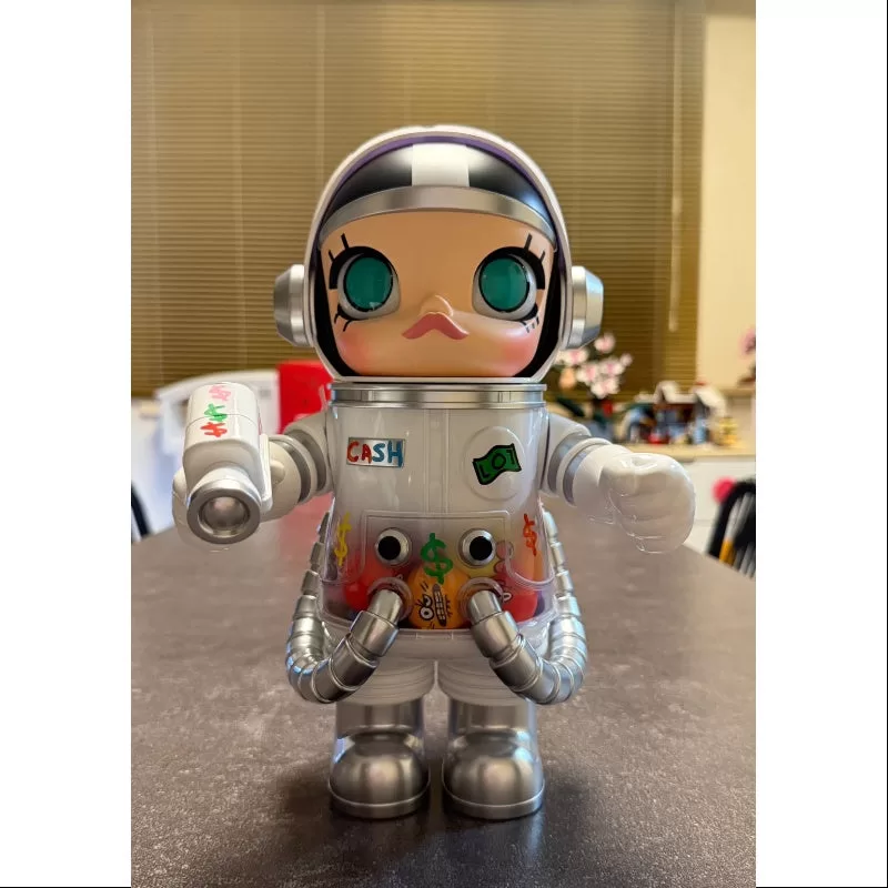MEGA SPACE MOLLY 400% Jon Burgerman Serie Cadetes Espaciales EFECTIVO Secreto 2025 Edición Limitada