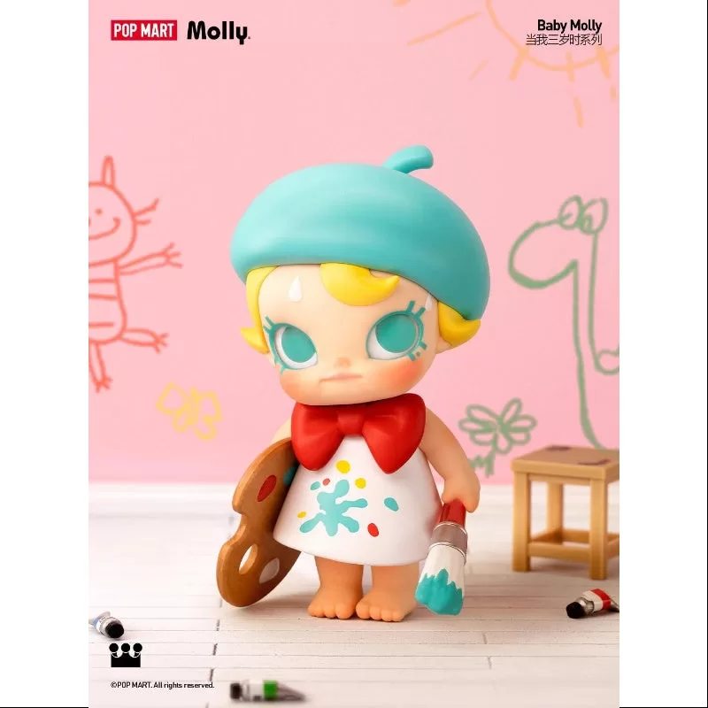 MOLLY Bebé Molly Cuando tenía tres años Serie Conjunto completo abierto