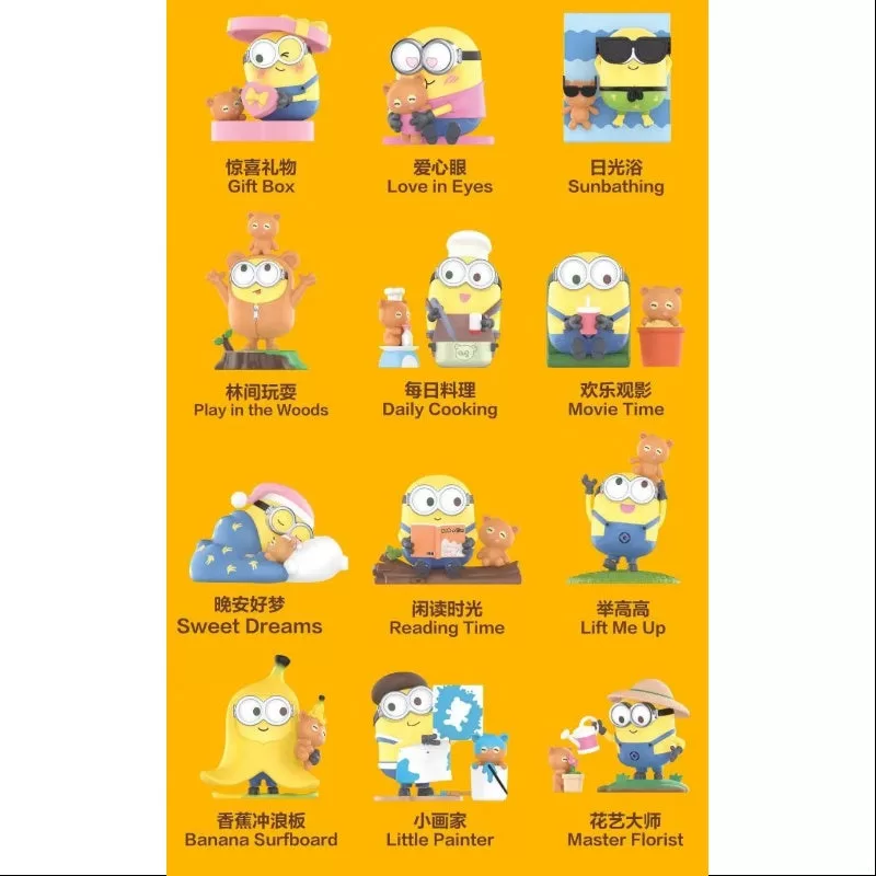 Minions Bob + Tim Mejor Juntos Serie Conjunto Completo Abierto