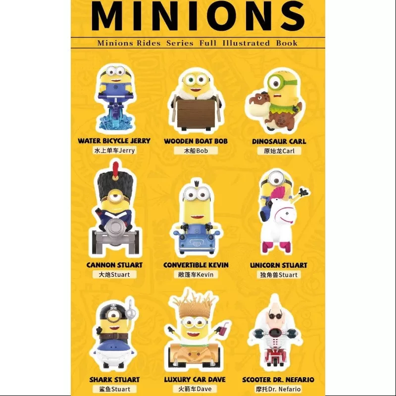 Minions Rides Series Conjunto completo abierto
