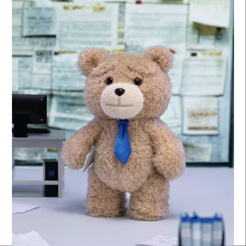 Oso de peluche Ted2 con colgante de acción, serie “Oso con corbata”