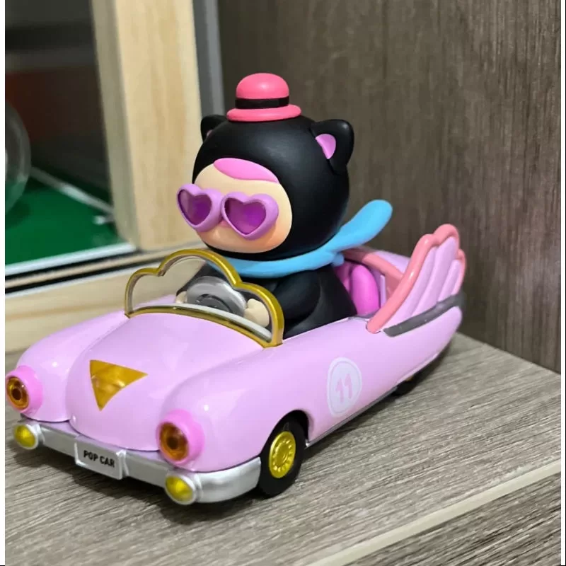 PUCKY Pop Mart PopCar Super Track Series PUCKY SUEÑO ROSA