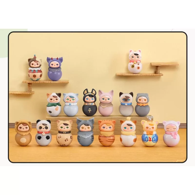 PUCKY Roly Poly Kitty Series Conjunto completo Nuevo con plástico