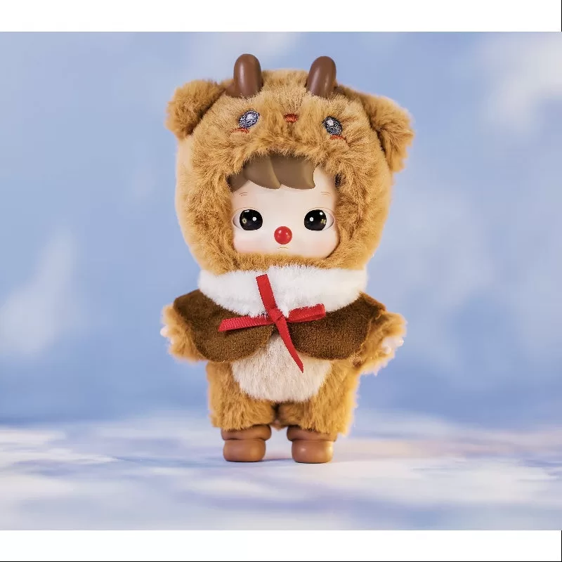 Peluche de vinilo de la serie Hacipupu “Snuggle With You”, reno Ding Dong