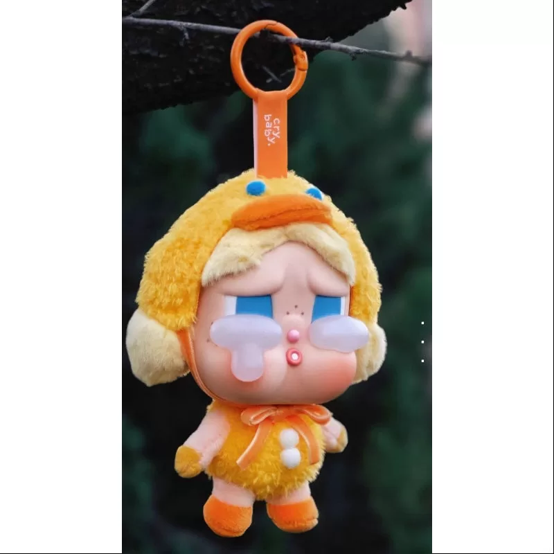 Serie Crybaby Crying Again, pato de peluche con cara de vinilo
