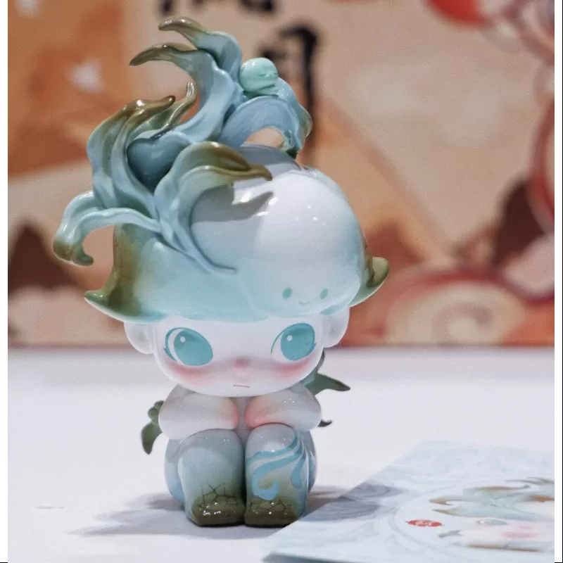 Serie DIMOO Historias en la taza Flores de porcelana
