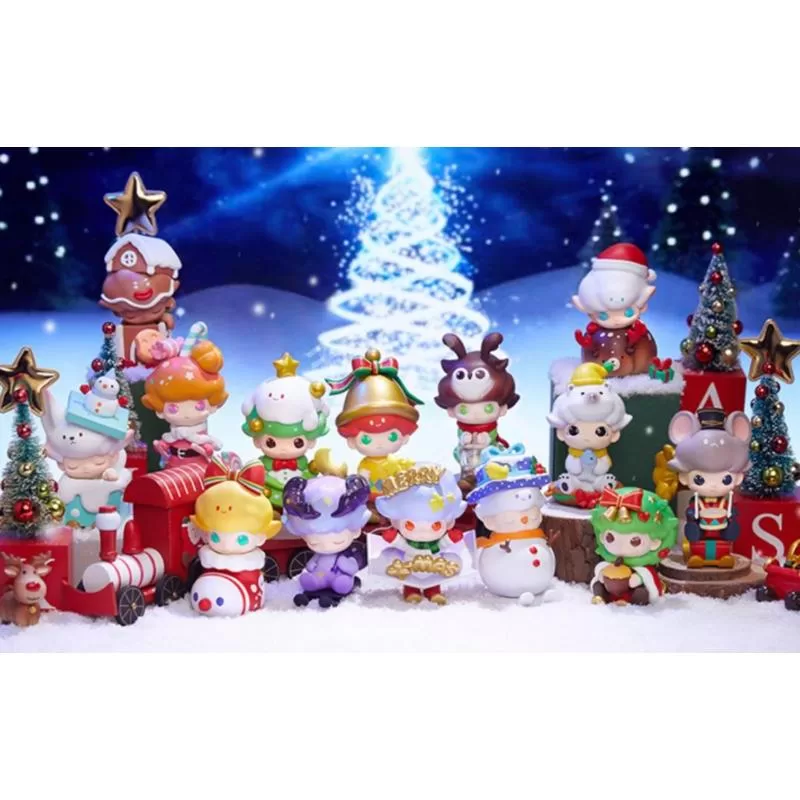 Serie DIMOO Navidad 2020 Conjunto completo abierto