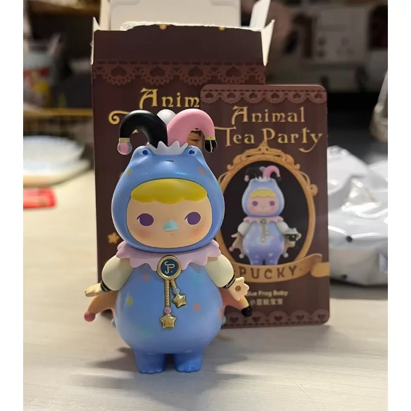 Serie Fiesta del Té Animal PUCKY Rana Azul Bebé