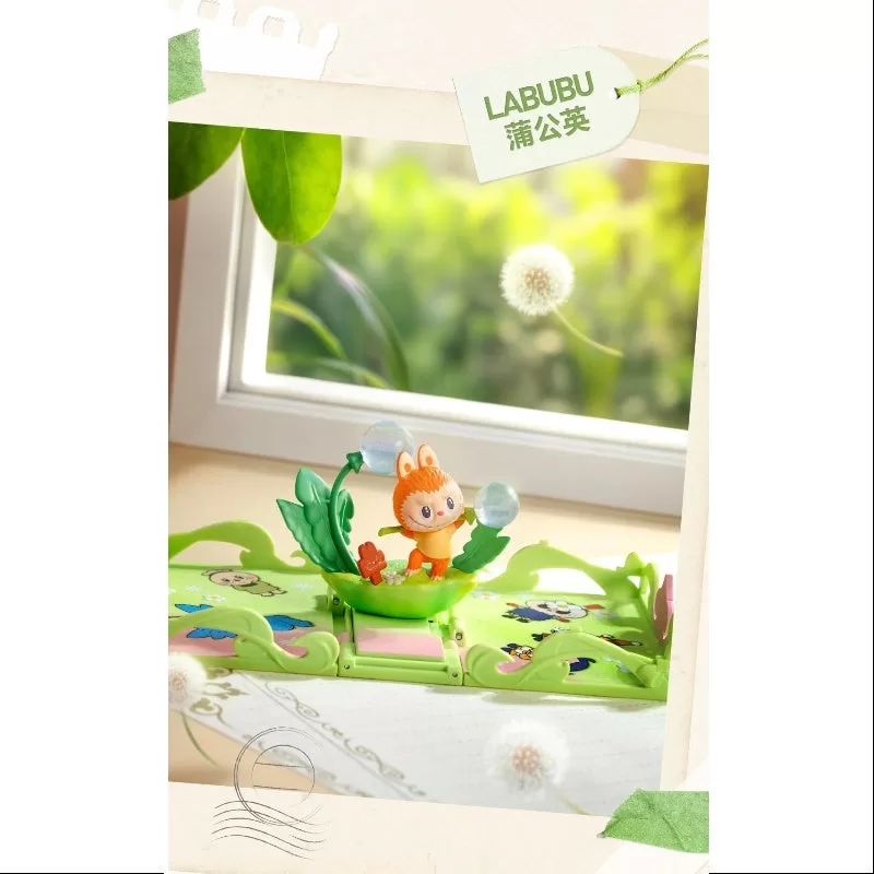 Serie de tarjetas de felicitación Labubu Pop Mart Gift For You Labubu Dandelion