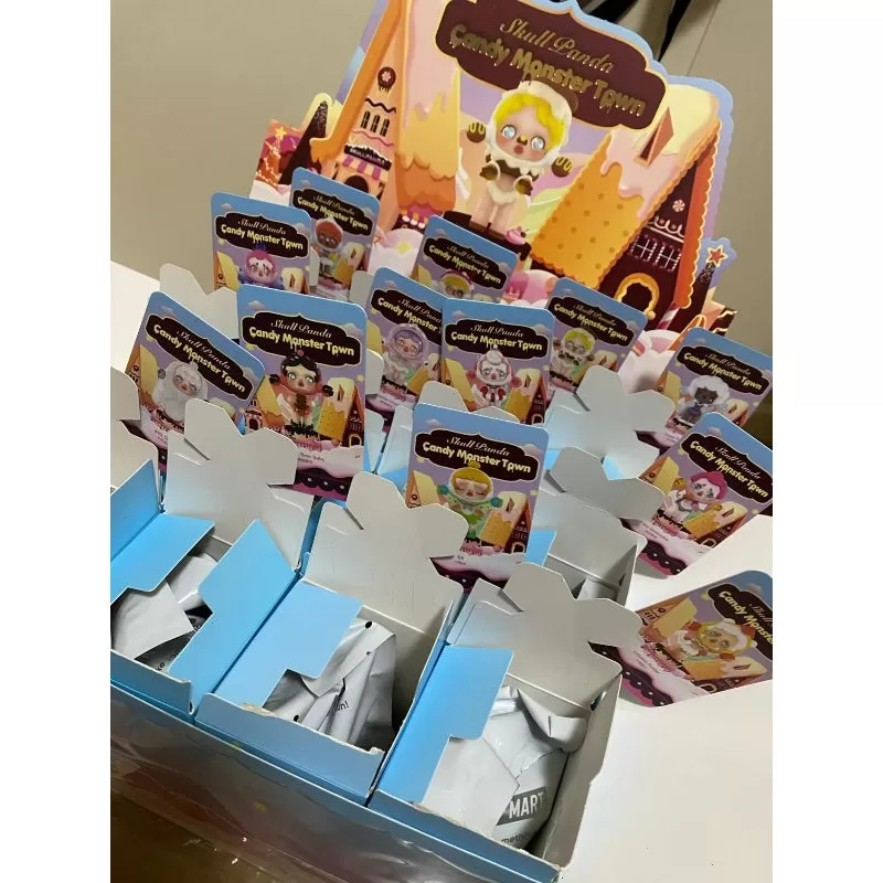 Skullpanda Candy Monster Town Series Conjunto completo abierto Skullpanda Candy Monster Town Series Conjunto completo abierto